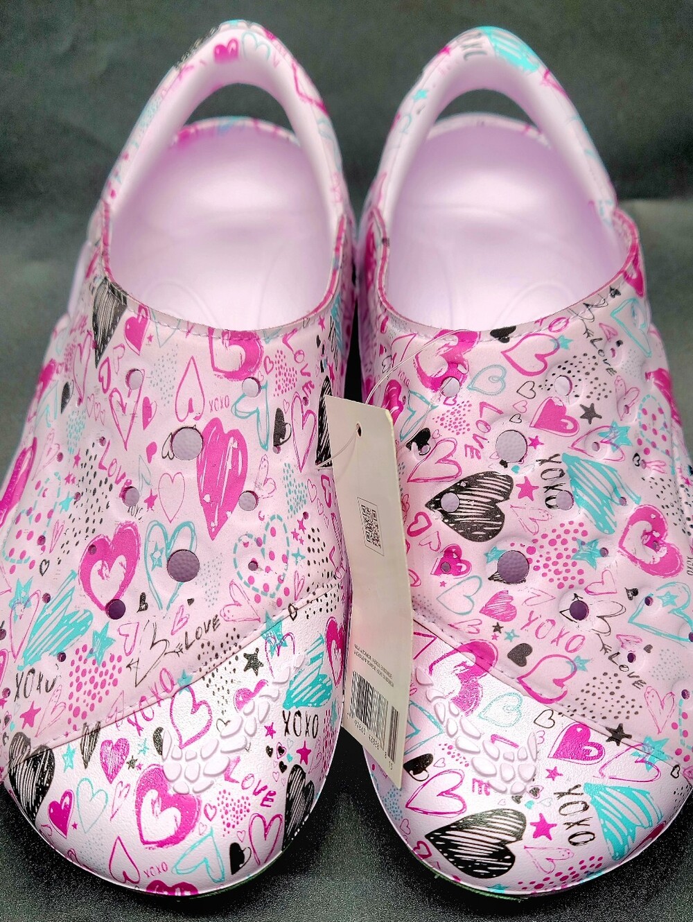 Nike Aqua Swoosh Sandls GS Custom With Xoxo Sz 3y Kids New
